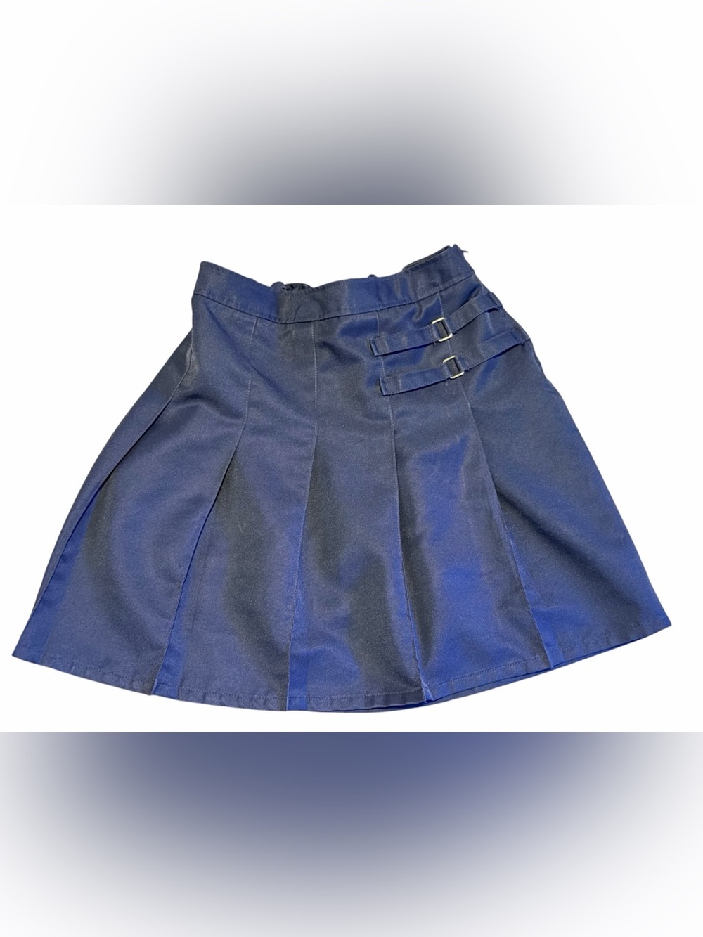 French Toast Big Girls Uniform Navy Pleated Skirt Size 20.5 Plus